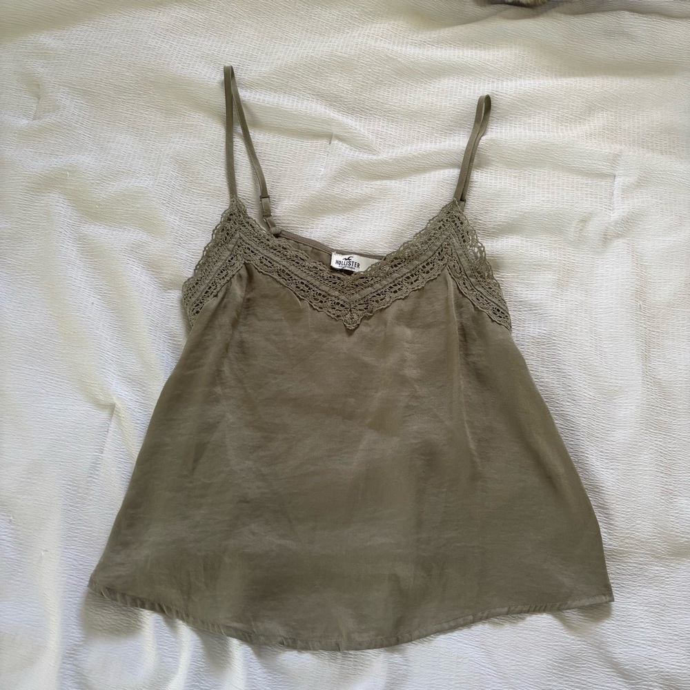 XS green tank top from Hollister